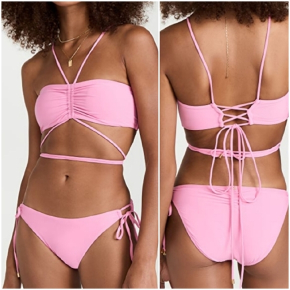 PQ Swim Other - PQ Swim *  2 Pieces Set  Aura Sky Strappy Bikini Top and Bottom NWT